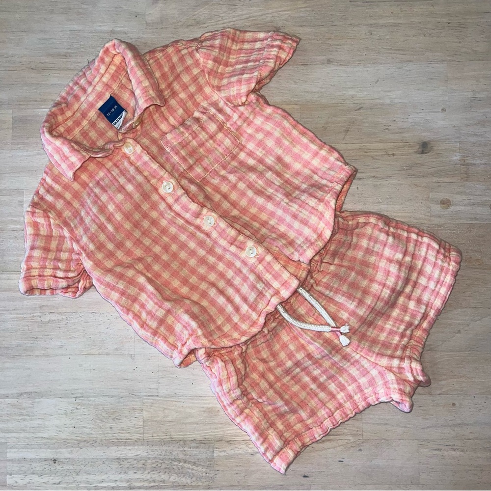 Old Navy Toddler 2 Piece Pajama Shorts Set